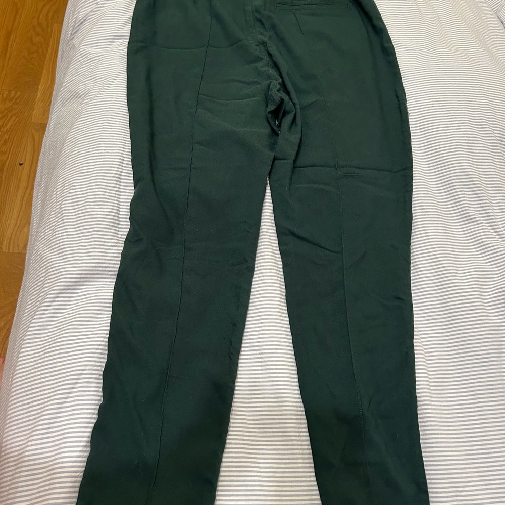 Collectif Dark Green Ankle Pants